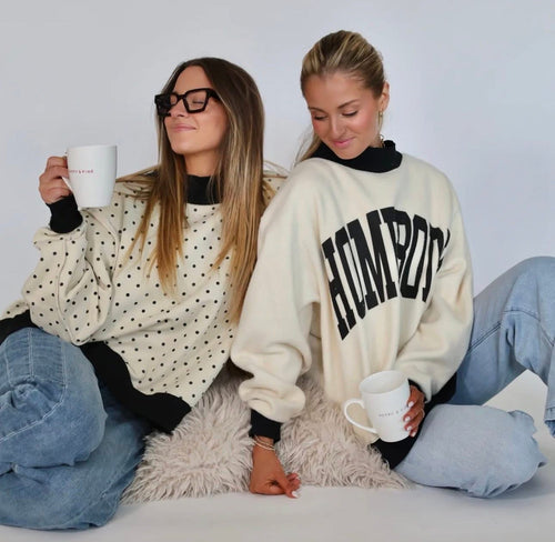 2 sided mock sweatshirt