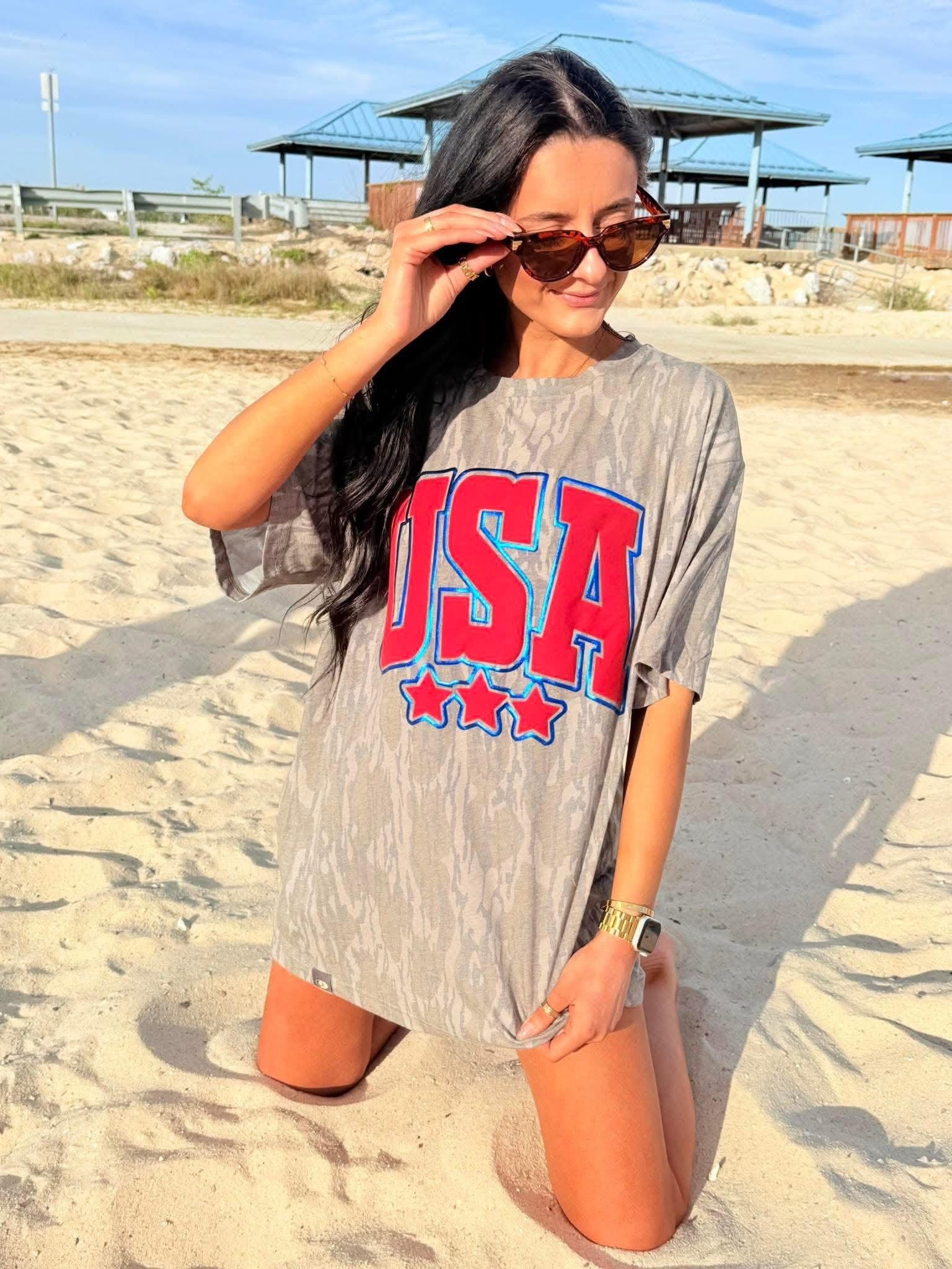 USA MOSSY OAK TEE