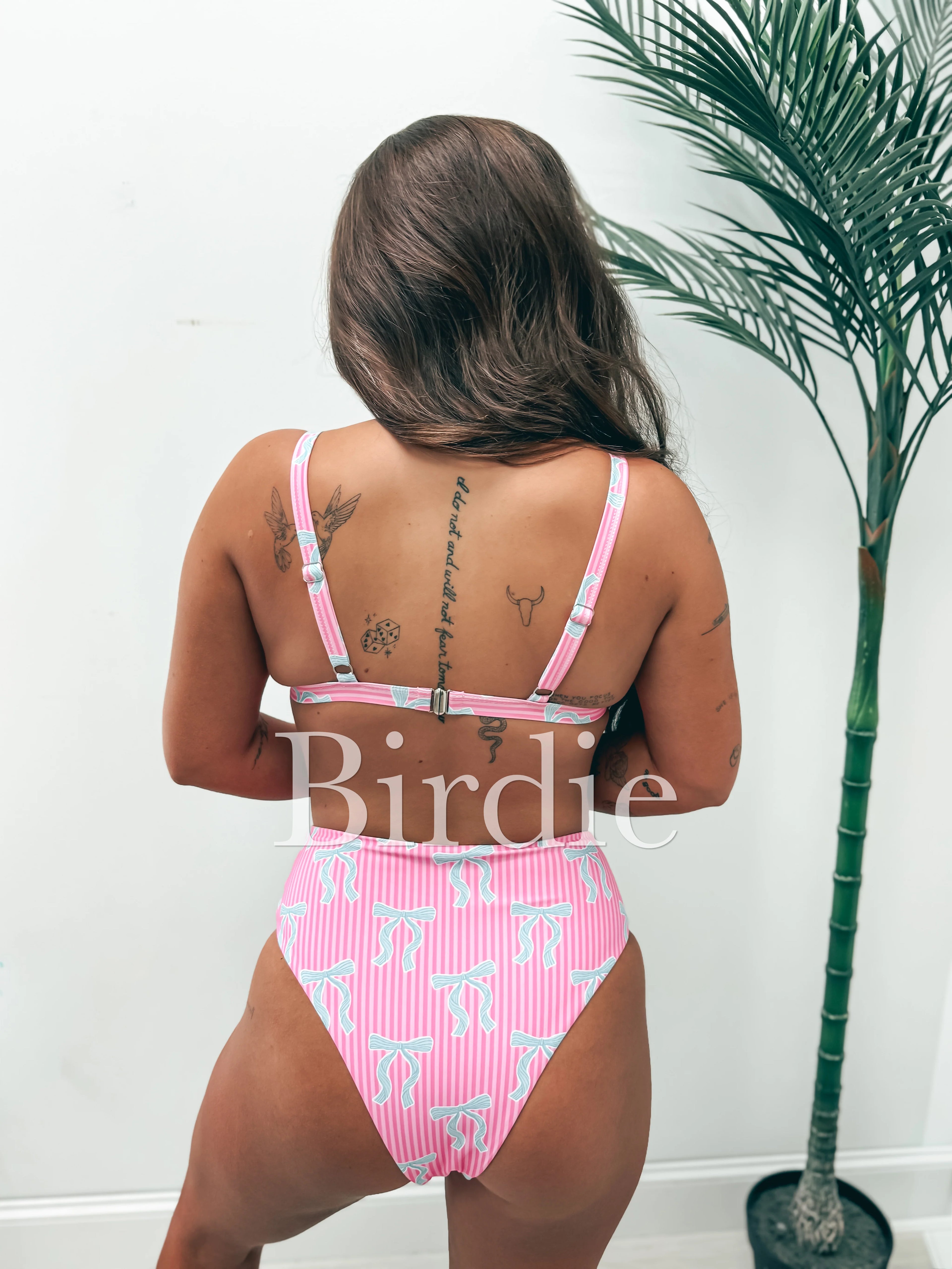 BIRDIE PREORDER Southern Charm Bow Two Piece Swimsuit (Sold as Set)