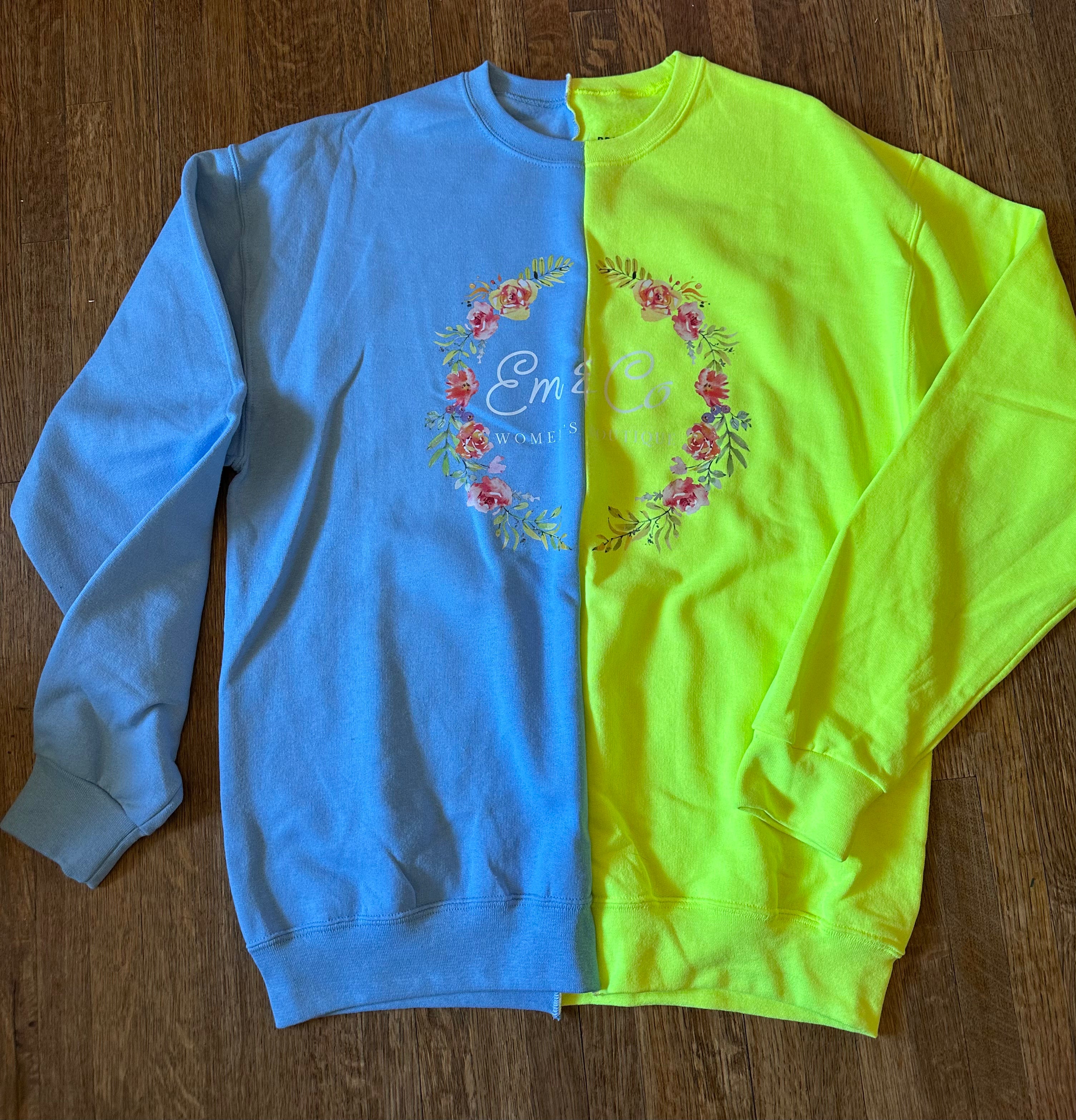 LARGE EM&CO SPLIT CREWMECK