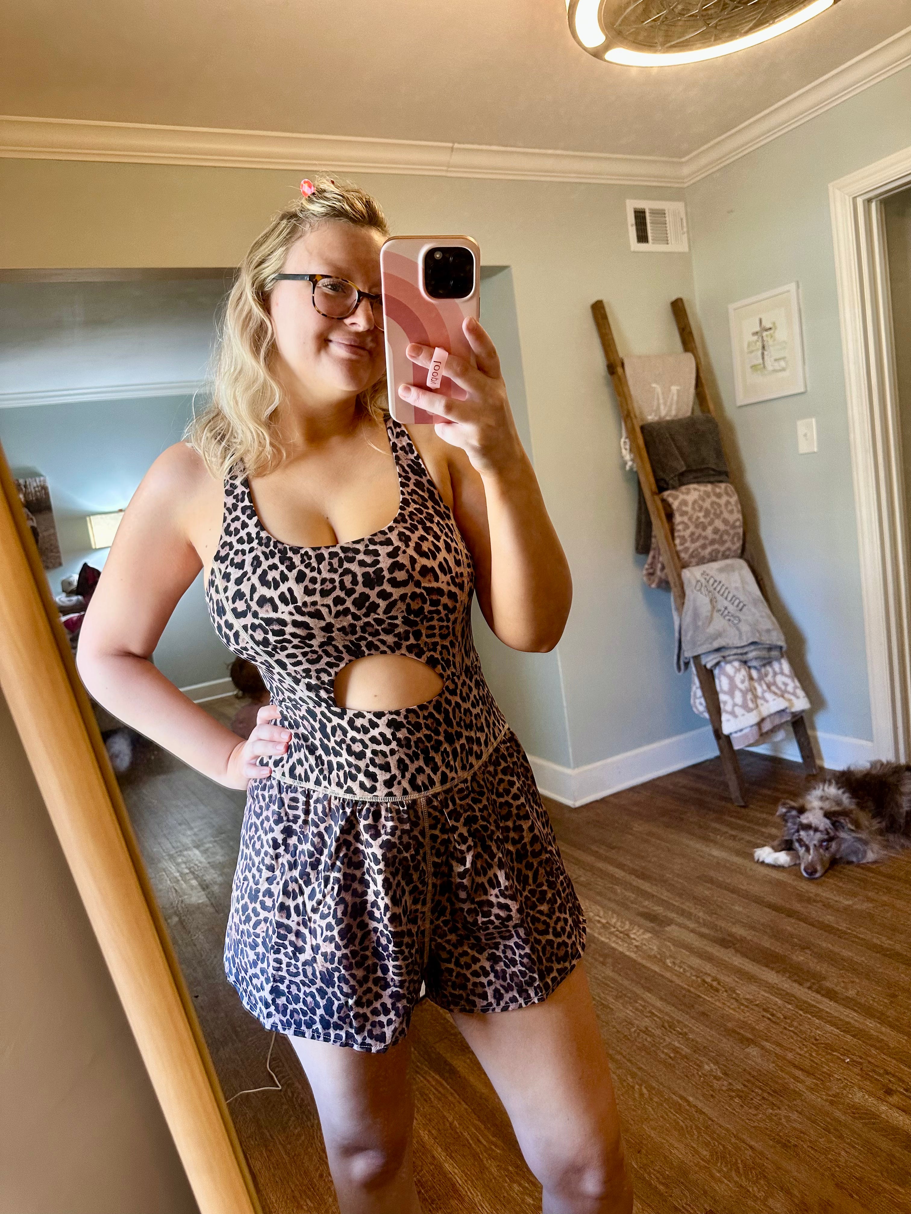 LEOPARD RUNSIE ROMPER