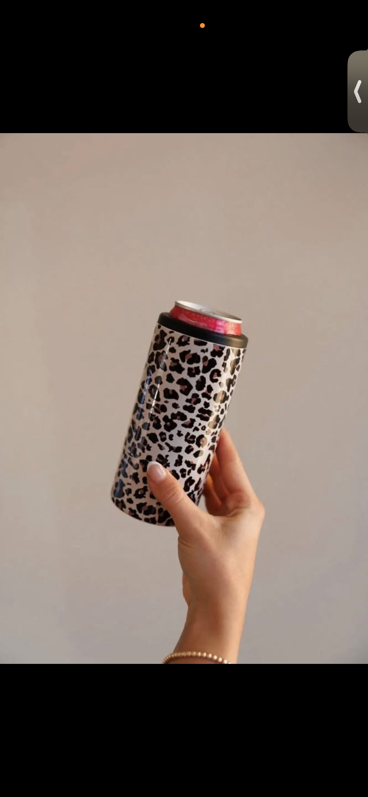 SLIM CAN KOOZIE LEOPARD