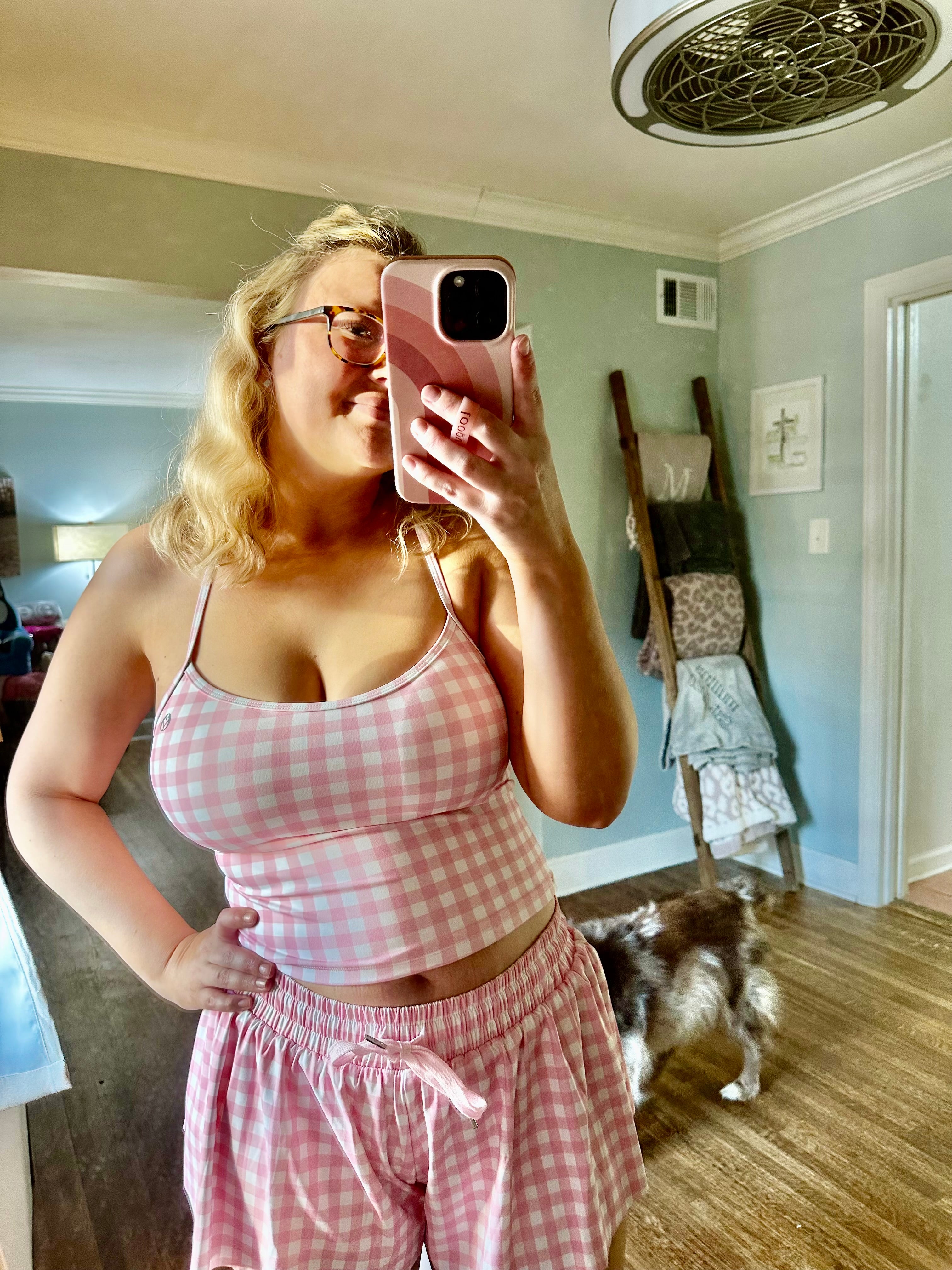 Pink Gingham set